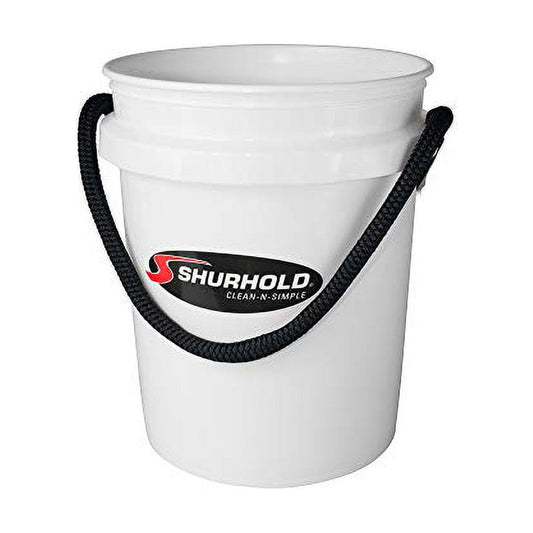 Shurhold 2451 Shurhold Worlds Best Rope Handle Bucket - 5 Gallon - White [2451]
