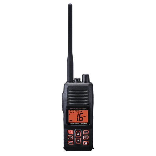 Standard HX400 Standard Horizon HX400 W/SBR-29LI, Handheld VHF Marine Radio