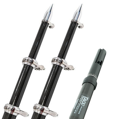 Taco Marine OT-4200CF-HD TACO OT-4200CF-HD 20 Carbon Fiber Twist & Lock Outrigger Poles forGS-450, GS-500 & GS-1000 Bases -