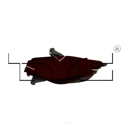 TYC TYC 17-5441-00 Mazda CX-7 Right Replacement Reflex Reflector Fits 2012 Mazda CX-7