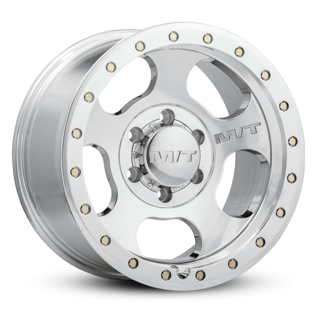 Mickey Thompson 226100432 1 Mickey Thompson 17x9 6X5.50 +00 Canyon Pro Polished Polished with Zinc Bolts Wheel Rim