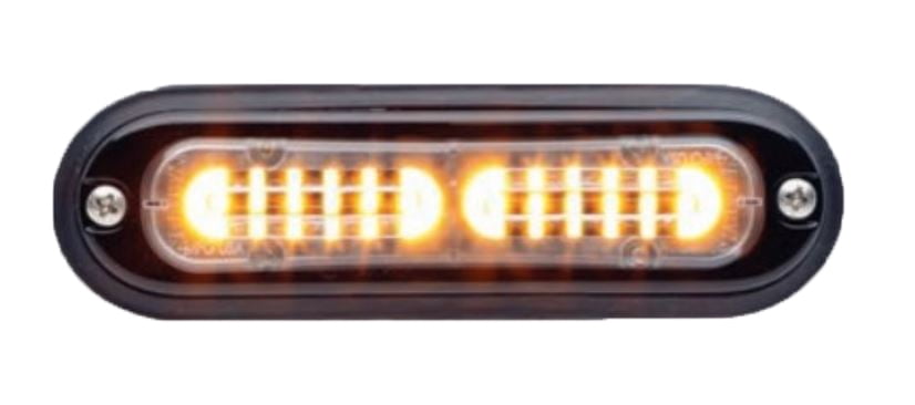 Whelen TSS0A Whelen TLIA Ion T-Series Bolt-on Mount Black LED Strobe Light, Amber