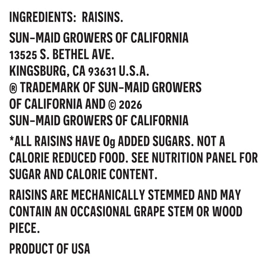 Sun-Maid Sun-Maid Mini-Snacks California Sun-Dried Raisins, 6 oz, 3-Pack
