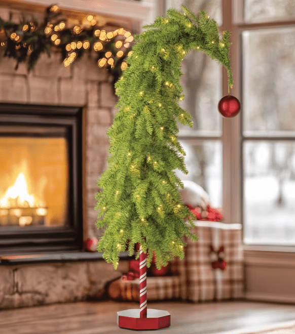 Holiday Décor 4.5 ft Pre-Lit Whimsical Christmas Tree with LED Lights