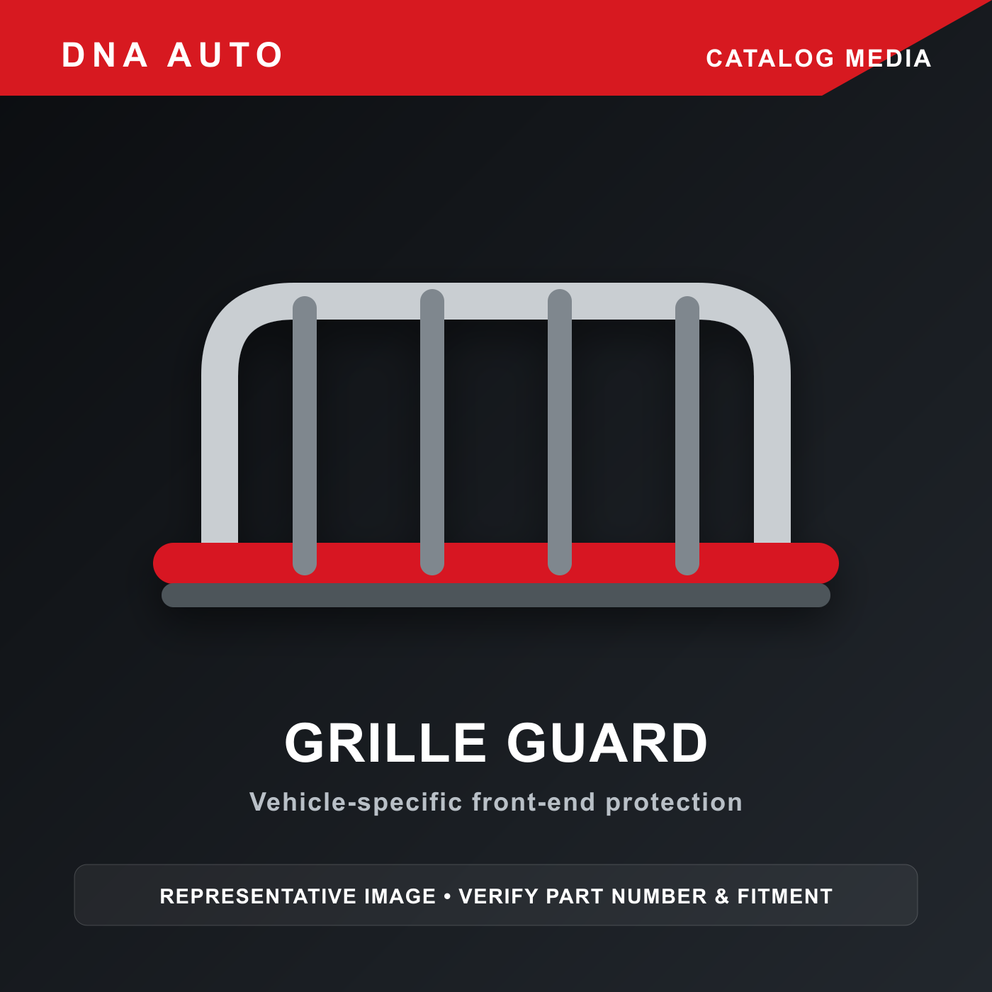 Black Horse RUFOF116BP - Rugged Heavy Duty Grille Guard Kit