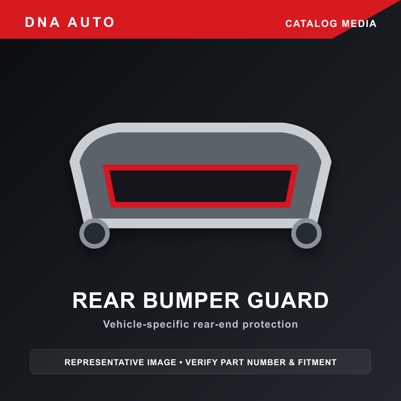 Black Horse RDLTOT401B - Rear Bumper Guard