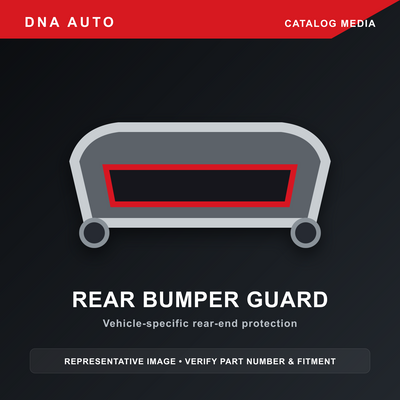 Black Horse RDLTOT202S - Rear Bumper Guard S/S Double Layer